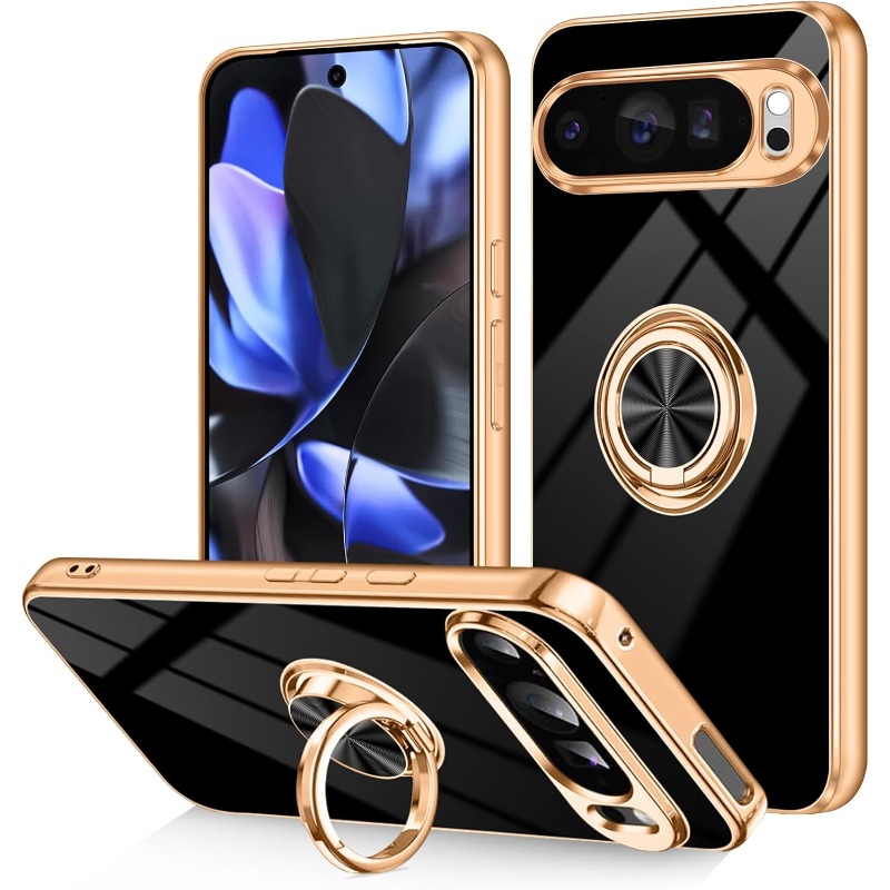 Car Phone Holder Magnetic - Fashion Slim Soft TPU Gold Plated