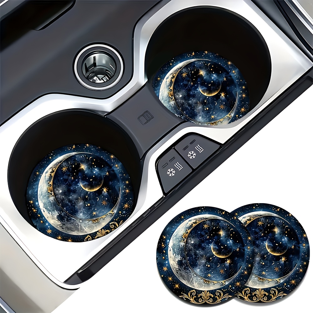 2pcs Starry Night Moon Car Cup - огляд і ціна Car Accessories For Women