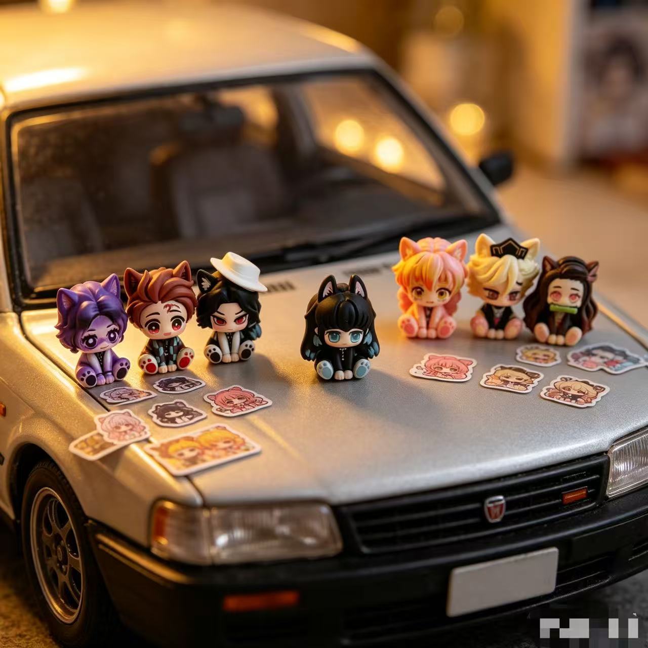 Demon Slayer Cute Chibi Figuri - огляд і ціна Car Accessories Cute