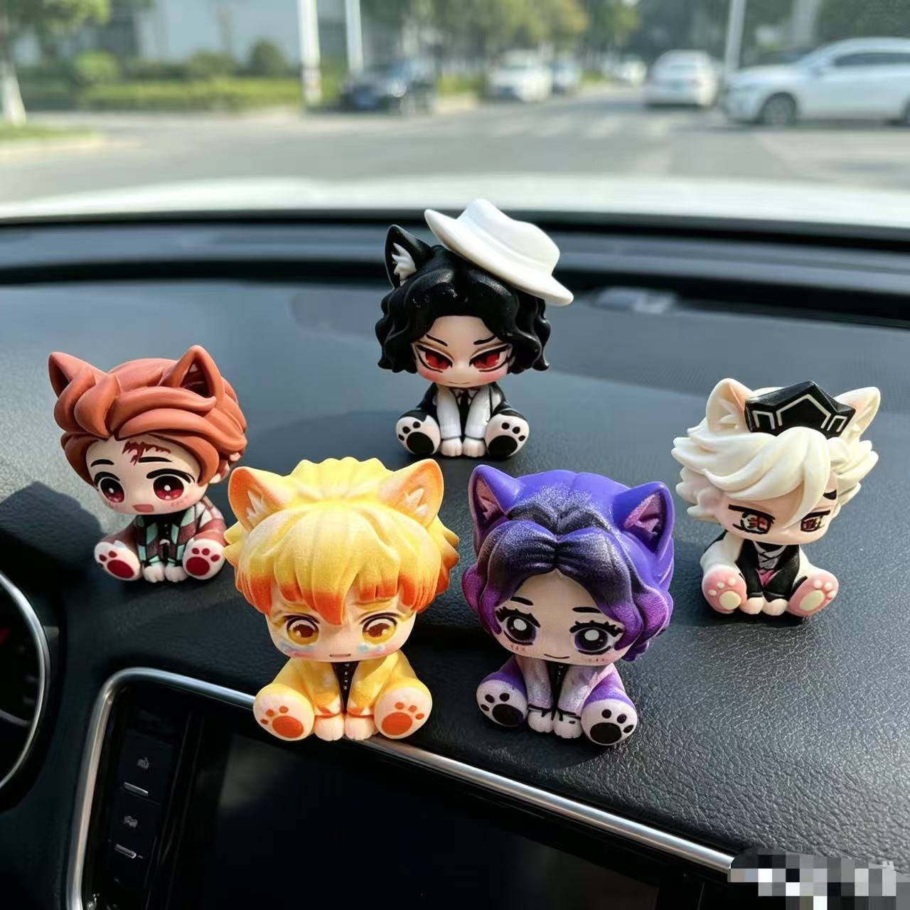 Demon Slayer Cute Chibi Figuri - огляд і ціна Car Accessories Cute