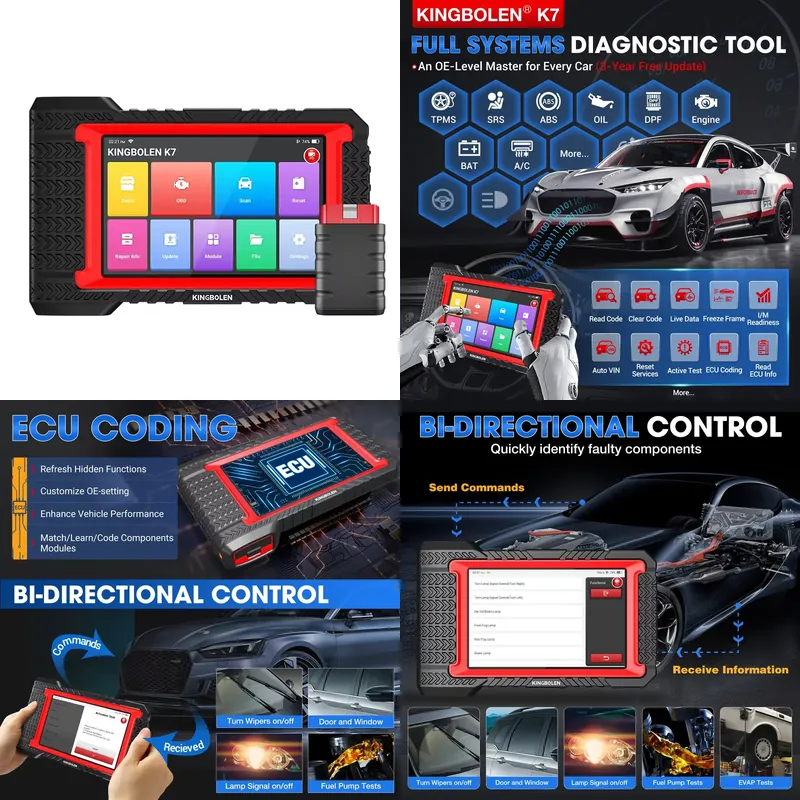 Kingbolen K7 Automotive Scanne - огляд і ціна Obd2 Scanner
