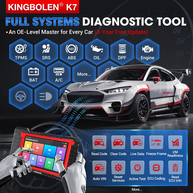 Kingbolen K7 Automotive Scanne - огляд і ціна Obd2 Scanner