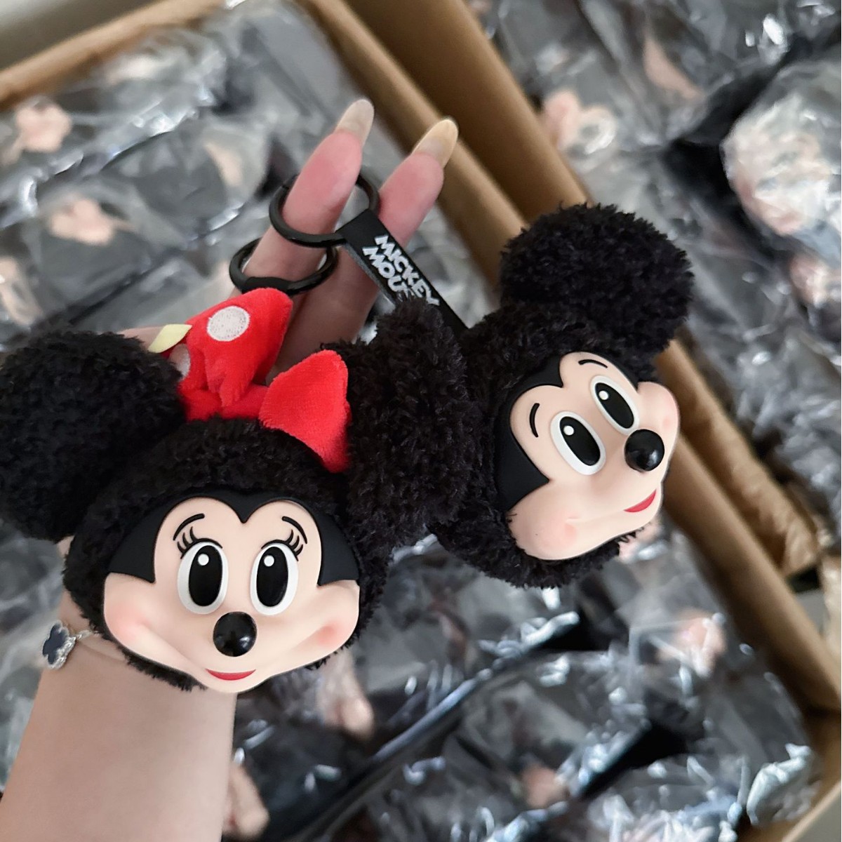 Mickey Minnie Plush Doll Keych - огляд і ціна Car Accessories Cute
