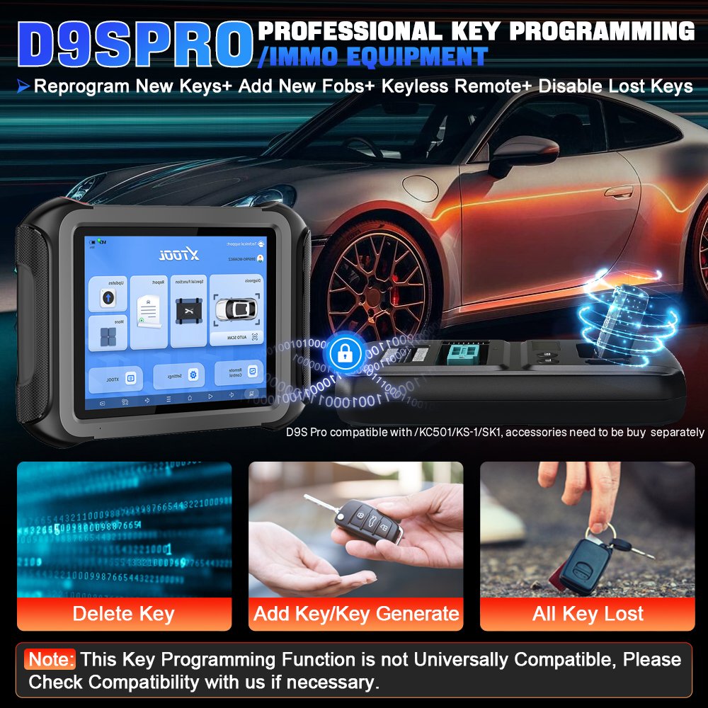 EU Warehouse XTOOL D9S Pro EU  - огляд і ціна Obd2 Scanner