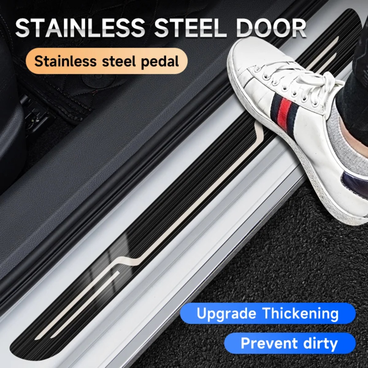 Car Door Sill Strip Stainless  - огляд і ціна Car Accessories You Need