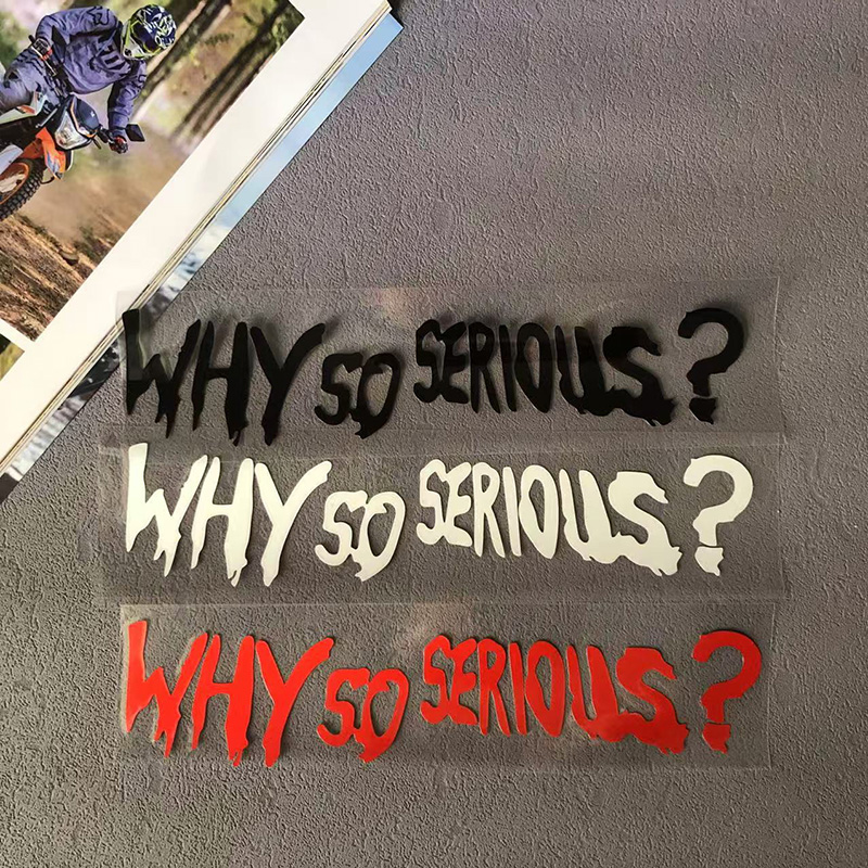 Why So Serious Decals Motorcyc - огляд і ціна Car Accessories Joker