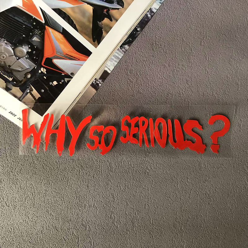 Why So Serious Decals Motorcyc - огляд і ціна Car Accessories Joker