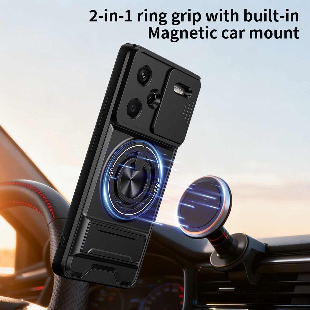 Lens Slide Camera Phone Case f - огляд і ціна Car Phone Holder Magnetic