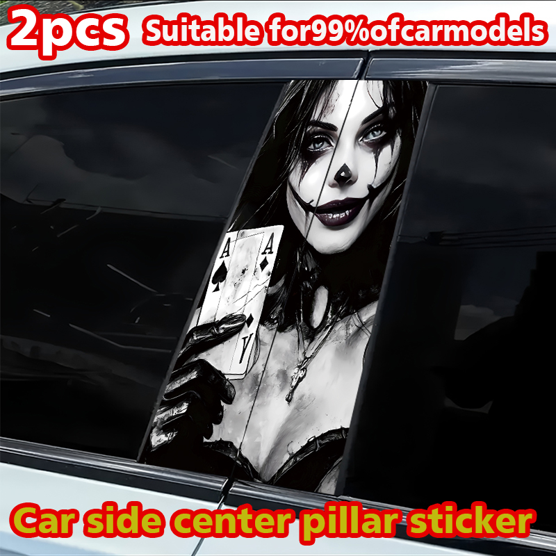 2pcs car B-pillar stickers Jok - огляд і ціна Car Accessories Joker