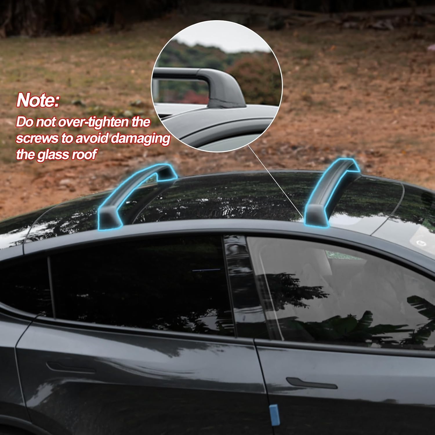 For Tesla Model Y Juniper Roof - огляд і ціна Car Roof Rack Cross Bar