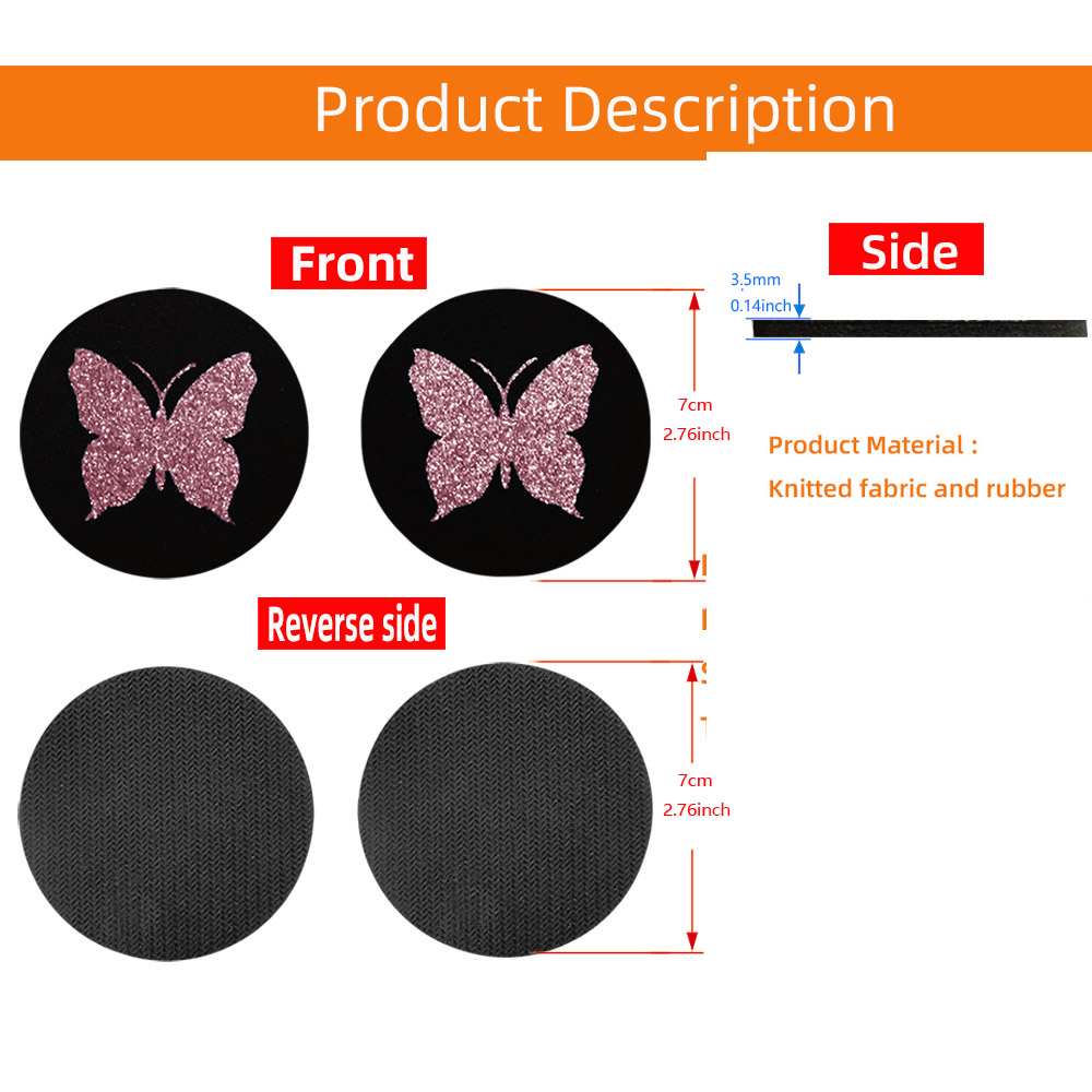 Two Cute Pink Butterflies Glit - огляд і ціна Car Accessories For Women